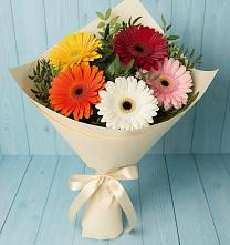 Букет цветов из:  Герберы в Железногорске-Илимском