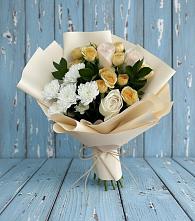 Букет цветов из:  Розы и Хризантемы в Железногорске-Илимском