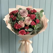 Букет цветов из:  Гвоздики и Розы #REPLACE_PRED# Железногорске-Илимском