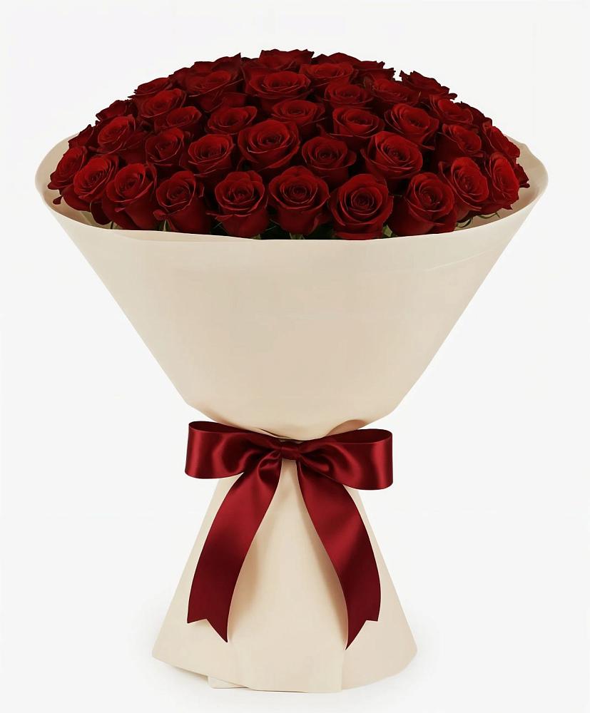 Букет 101 Бордовая роза Блэк Бакарра в Железногорске-Илимском